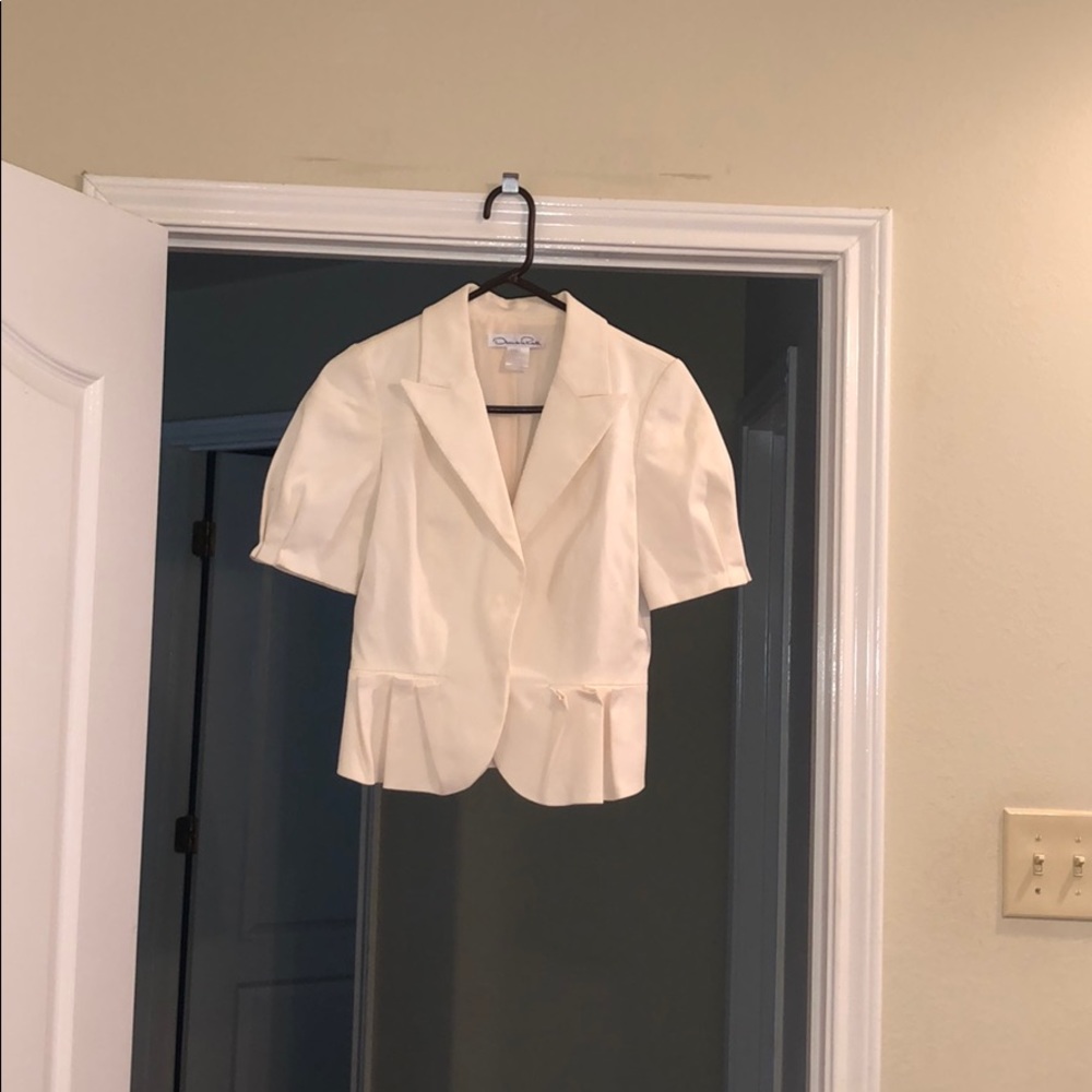 Oscar de la renta cinched blazer